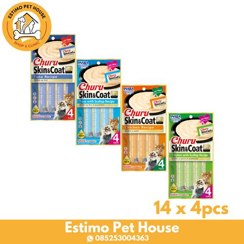 Jual INABA Churu Skin Coat Series Snack Kucing 14gr x 4pcs All Variant
