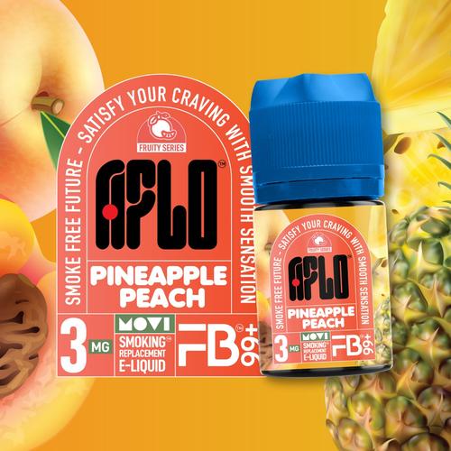 Jual Aflo Pineapple Peach 60ML by MOVI / FB99+ Liquid Aflo Fruity Series Kab. Tangerang