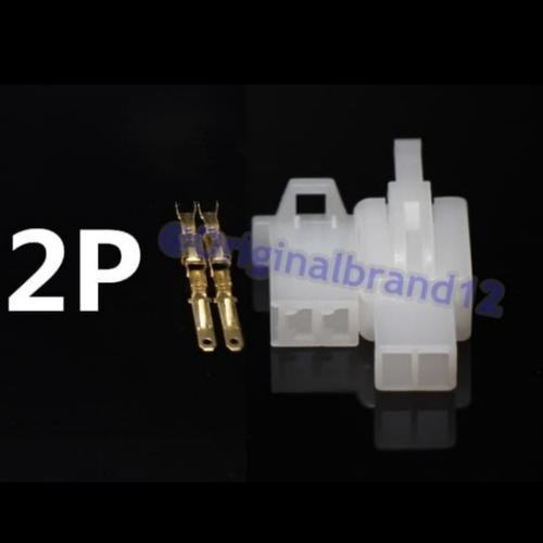 Jual Socket 2pin Kecil + Skun / Socket Motor / Konektor / Kabel Motor ...