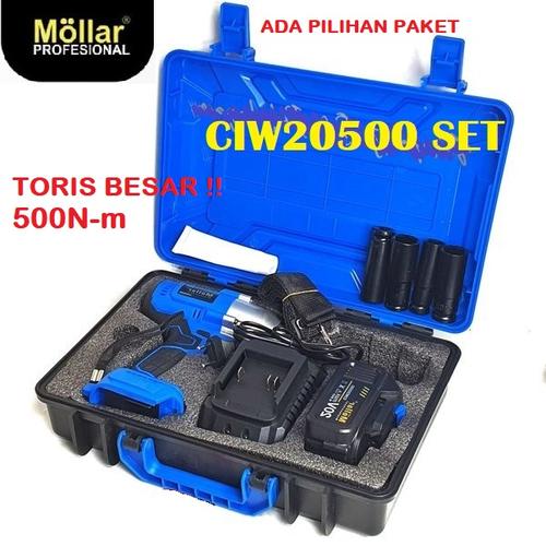 Jual MOLLAR CIW20500 Cordless Impact Wrench Brushless 500 Nm / JLD 550