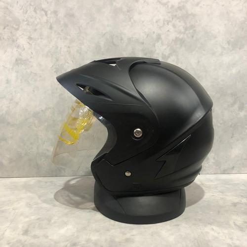 Jual Helm Half Face ukuran XL XXL Transformer Hitam Doff XL Kota