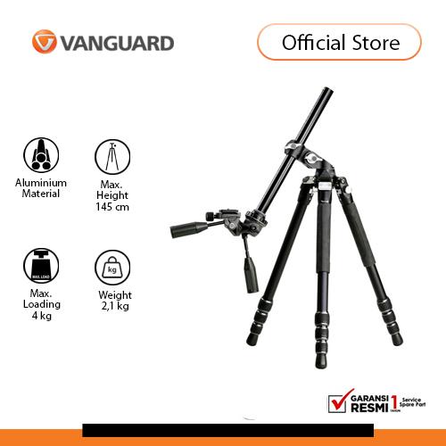 Vanguard VEO 3T+ Reisestativ – Mit Umklappbarer Mittelsäule & 3-Wege-Kopf – Ideal Für Reisefotografie