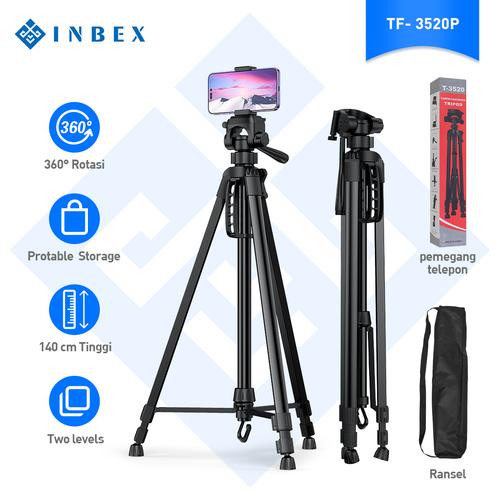 Promo INBEX 3520P dudukan kamera fotografi camera tripod paduan