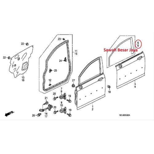 Jual Sticker Stiker Pilar Tiang Pintu Depan Belakang City GD8 IDSI VTEC ...