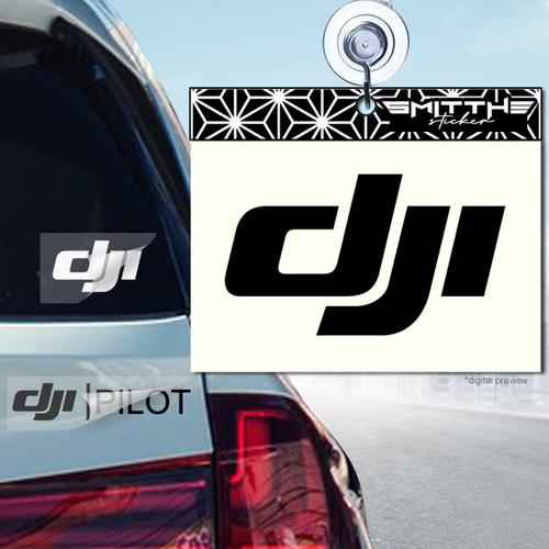 Jual Stiker DJI Logo Cutting Sticker untuk aksesoris Motor Mobil