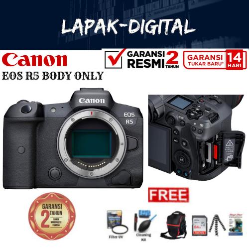 CANON EOS R5 BODY ONLY GARANSI RESMI TAHUN di  Tokopedia
