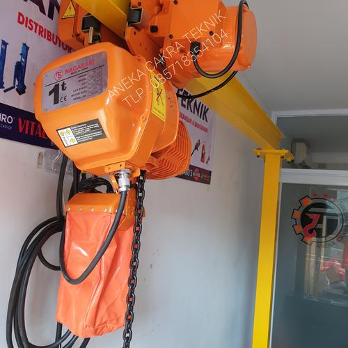 Jual Electric chain hoist (plus trolley) 3 Ton x 6 meter NAGASAKI JAPAN Jakarta Pusat ACT