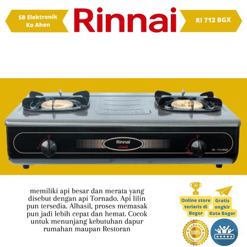 Jual Rinnai 712 Bgx Kompor Gas 2tungku Rinnai Ri 712bgx Murah Kota Bogor T W Shop Tokopedia