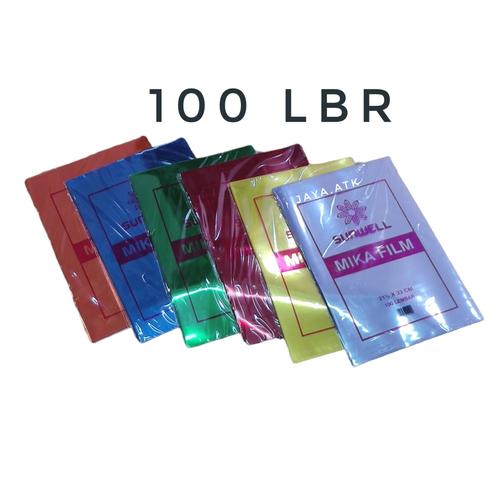 Jual PLASTIK MIKA JILID FOLIO BENING WARNA 100 LBR COVER BUKU PLASTIK ...