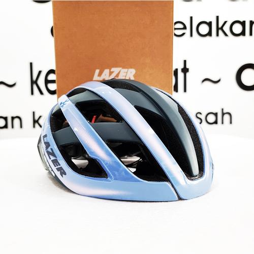Jual Lazer Genesis Road Cycling Helmet Asian Fit Light Blue Sunset