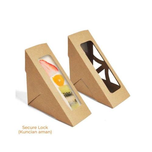 Envelop Roti Packing Jual kardus kotak roti bread box packing sandwich segitiga size 12x12x6 ...
