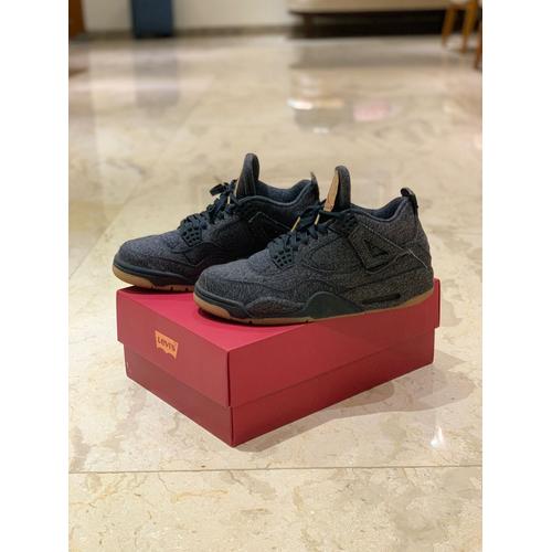 Jual AIR JORDAN LEVIS DENIM BLACK ORIGINAL AUTHENTIC SNEAKERS