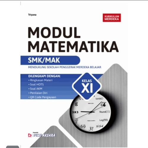 Jual Buku Modul Matematika Untuk Smk Mak Kls Xi Kurikulum Merdeka