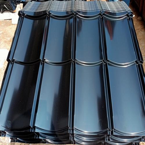 Jual genteng metal hitam glossy 030mm - Kota Tangerang - CAHAYA