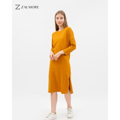 midi dress in black