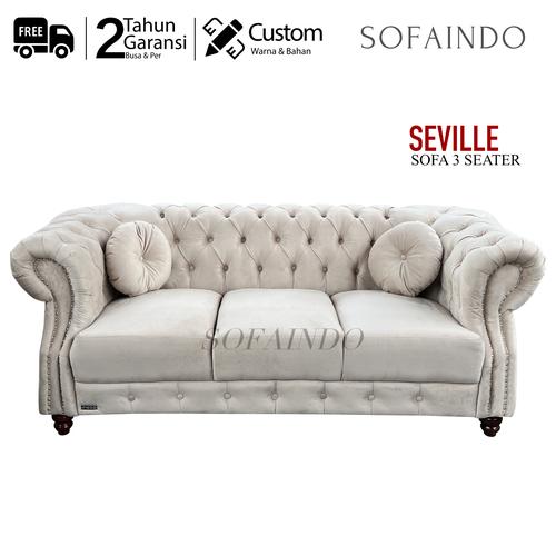 Jual Sofa 3 Seater - SEVILLE ( Bisa Set Bisa Tukar Warna dan Bahan ...