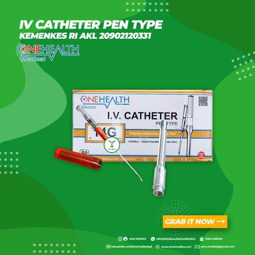 Jual IV Catheter Pen Type Onehealth 14G Kota Denpasar AMS Medika