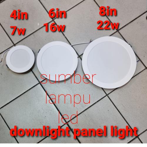Jual downlight led 7watt 7w panel led ceiling plafon led 7 watt 220volt ...