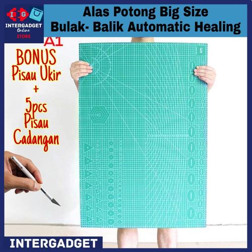 Jual Cutting Mat Ukuran Besar Free Pisau Ukir Alas Potong A1 A2 A3