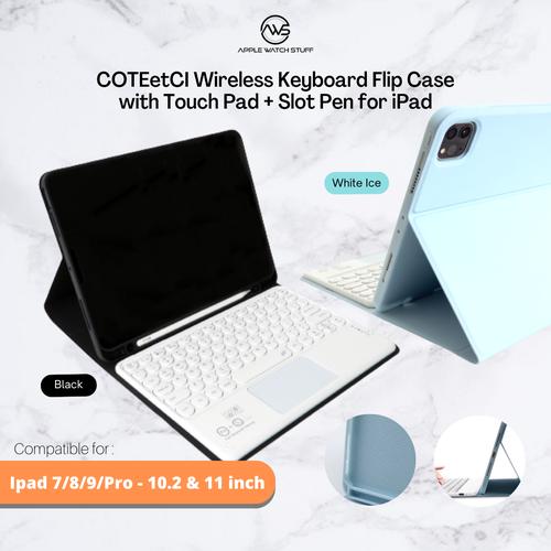 Jual COTEetCI Wireless Keyboard Flip Case with Touch Pad + SlotPen for
