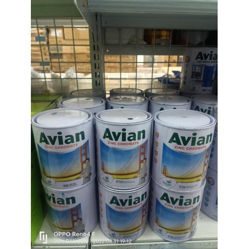 Jual Cat Zinc Chromate Avian 0,9lt Black 9723 / Cat dasar anti karat avian BLACK Kab