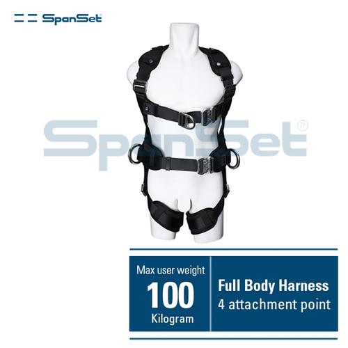 Promo SpanSet Full Body Harness 4 Point Attachment, Work Positioning