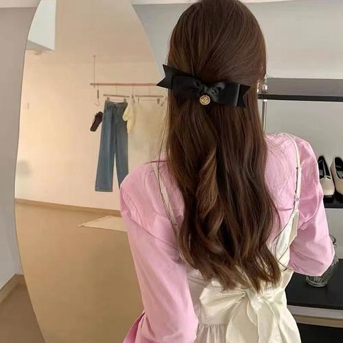 Jual PITA RAMBUT SATIN SLIM KOREAN BOW RIBBON HAIRCLIP JEPIT MEDIUM ...