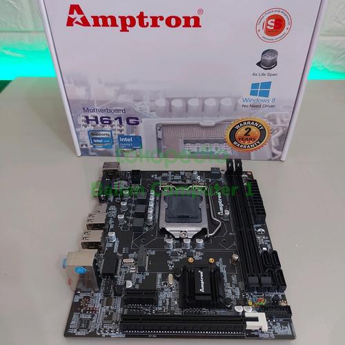 Jual MOTHERBOARD H61 AMTRON LGA 1155 SUPPORT SSD NVME M.2 GARANSI 2 ...