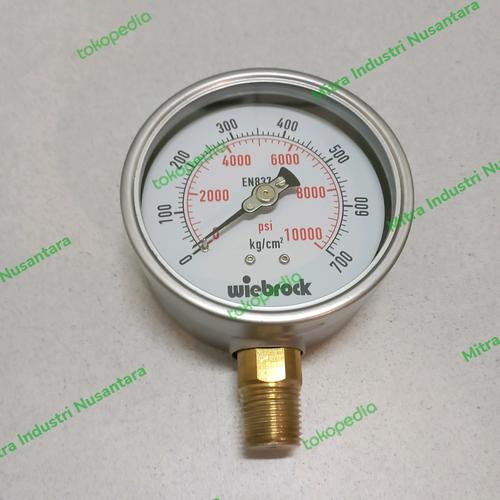 Jual Pressure Gauge 700 Bar / 10.000 psi 4 inch Jakarta Barat Mitra