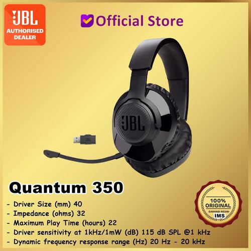 Promo JBL Quantum 350 Wireless PC Over Ear Gaming Headset Headphones Q350  di Dunia Mas Computer Tokopedia