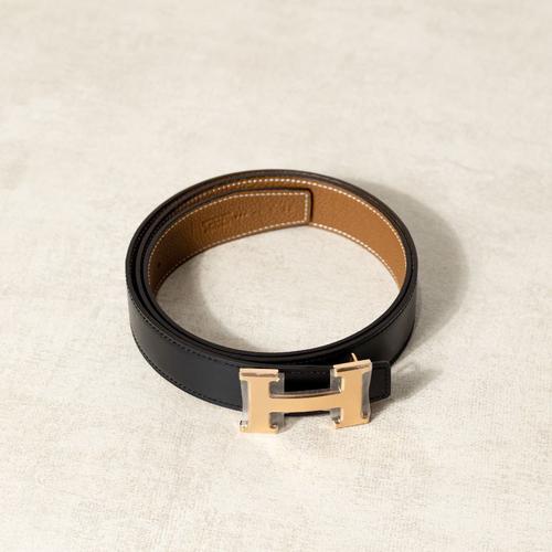 Jual Hermes H Reversible Belt RGHW 32mm Black Brown Kota