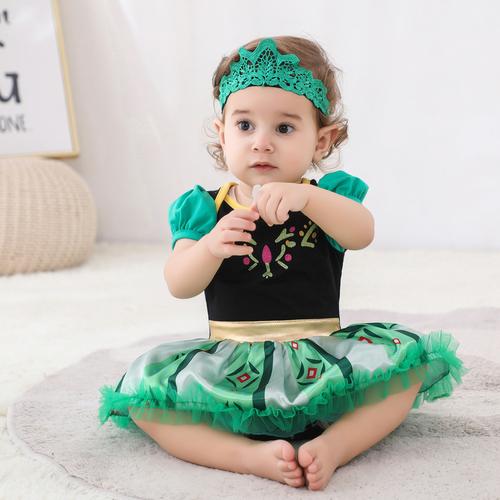 Jual Baby princess costume romper dress Frozen princess anna kostum