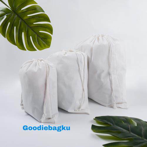 Jual pouch serut blacu special tebal ukuran besar untuk laundry bag