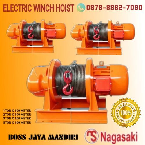 Jual Electric Winch Hoist 1 ton x 100 meter Nagasaki Original Jakarta