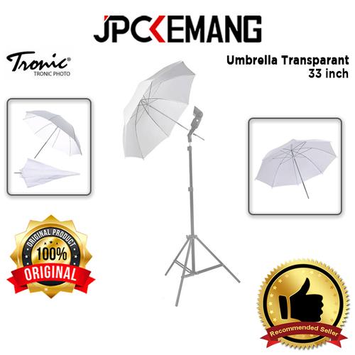 Gambar Tronic Umbrella Transparent Payung Studio Lighting 33inch dari JPCKemang Jakarta Selatan Tokopedia