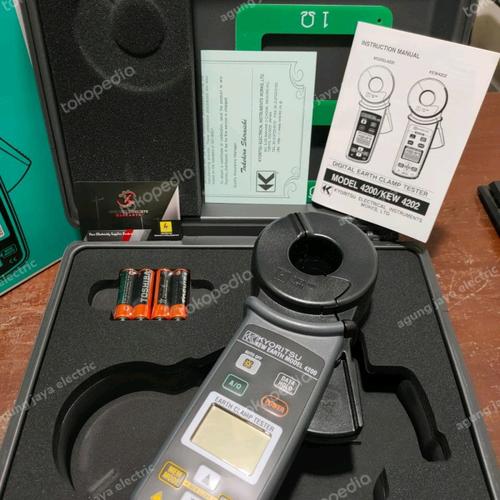 Jual KYORITSU 4200 digital EARTH CLAMP TESTER Tang Amper Grounding Asli
