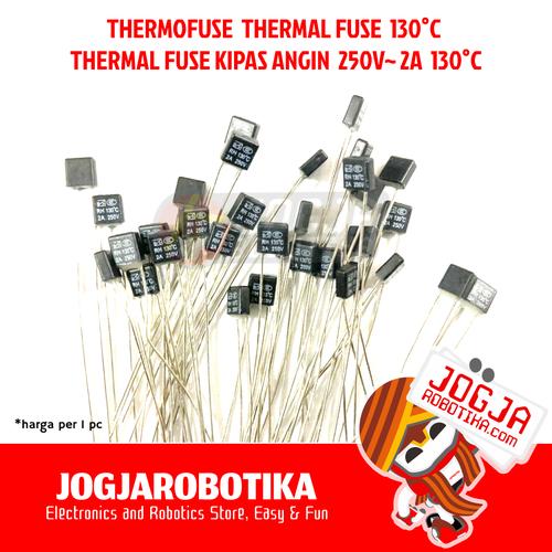 Jual Thermofuse Termofuse 130 C Thermal Fuse Kipas Angin 250V 2A 130°C