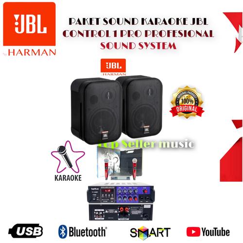 Jual MINI KARAOKE SET SPEAKER JBL CONTROL 1PRO AMPLI MIXER 2 MIC