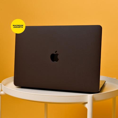 Jual Macbook Case Leather BROWN hard cover Macbook ProM1 dan Air Air