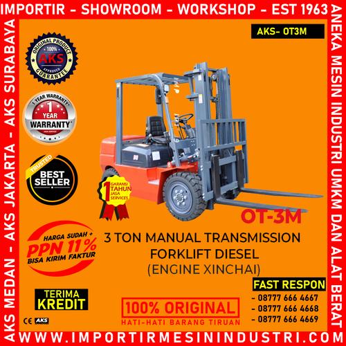 Jual Forklift Manual Transmission Diesel 3 ton Engine XINCHAI OT 3M
