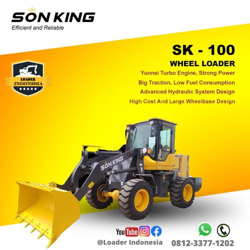 Jual Wheel loader Sonking SK100D kapasitas 1 m3, top brand Harga