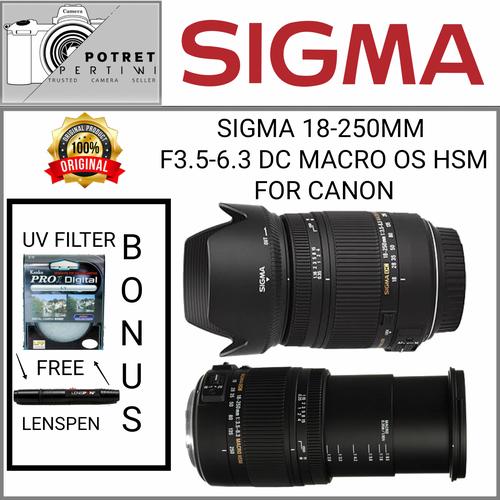 Jual SIGMA 18-250MM F3.5-6.3 DC MACRO OS HSM FOR CANON / SIGMA 18 
