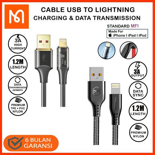 Jual MCDODO CA-5153 Cable Power Bank Iphone Lightning Nylon Braided 2