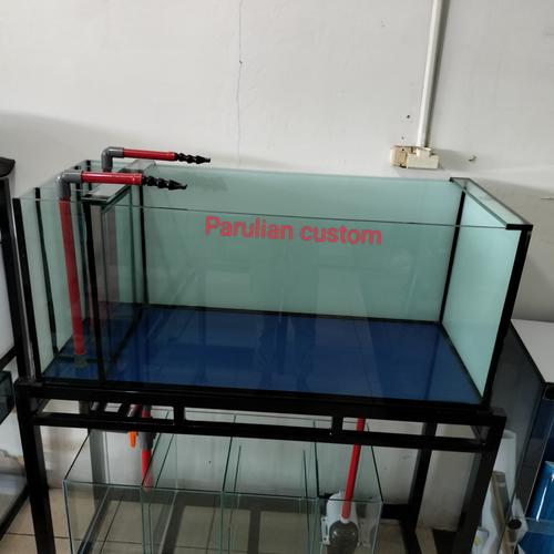 Jual akuarium air laut 120x50x50 set sump filter Jakarta Selatan