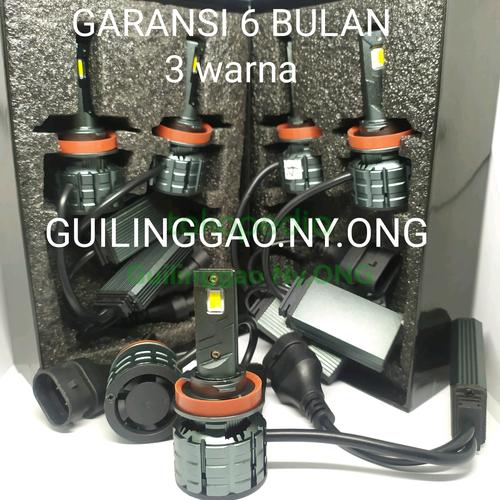 Jual LAMPU LED H11/H16 3 WARNA UNTUK FOGLAMP/ LAMPU UTAMA/PROJECTOR