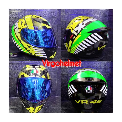 Jual HELM AGV K3 SV SNI TOP MPLK ASIAN FIT TRIBE 46 VISOR IRIDIUM BLUE