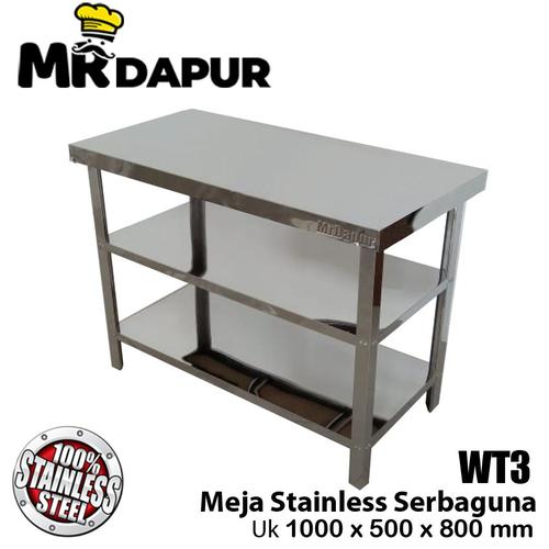 Jual MEJA STAINLESS WT3 MR DAPUR