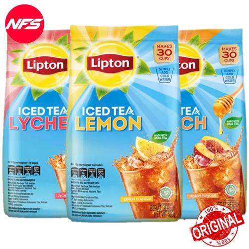 Jual Lipton Iced Tea Mix 510 gLemon/Lychee/PeachIce Instant Powder