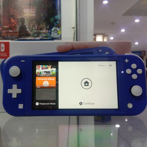 Jual nintendo switch lite SWITCH LITE BLUE FULL SEt - Kota Bandung