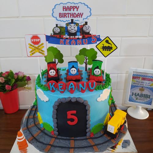 Jual kue ulang tahun Thomas / cake kereta / thomas birthday cake - Kota